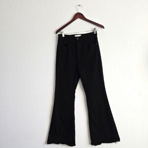 Abercrombie & Fitch The Flare Ultra High Rise Black Jeans Size 8S